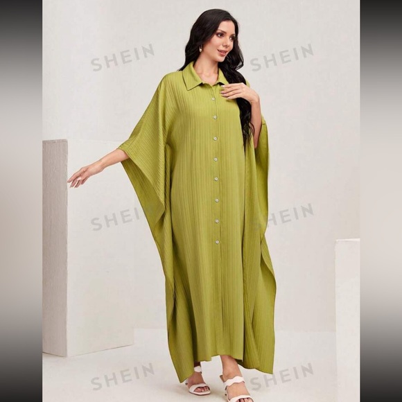 SHEIN Batwing Sleeve maxi cover up size large - Picture 2 of 4